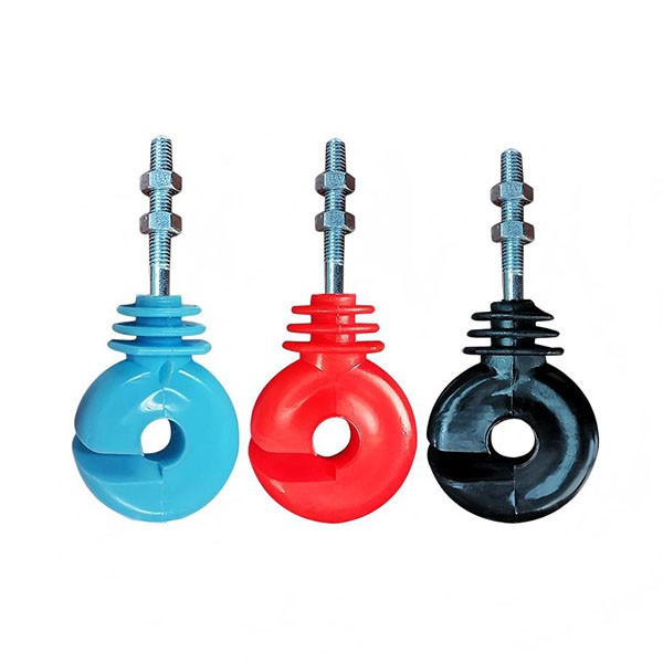 Ranch electric fence bolt type insulator